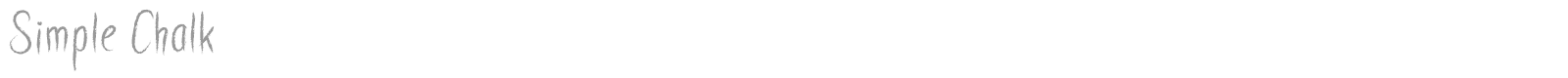 Simple Chalk font preview